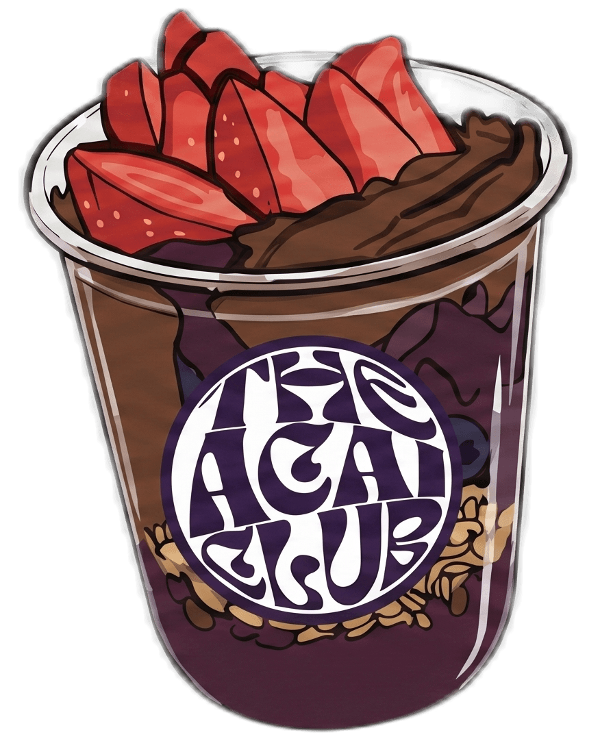 BÚZIOS açaí bowl — Base açaí, granola, nutella, strawberry
