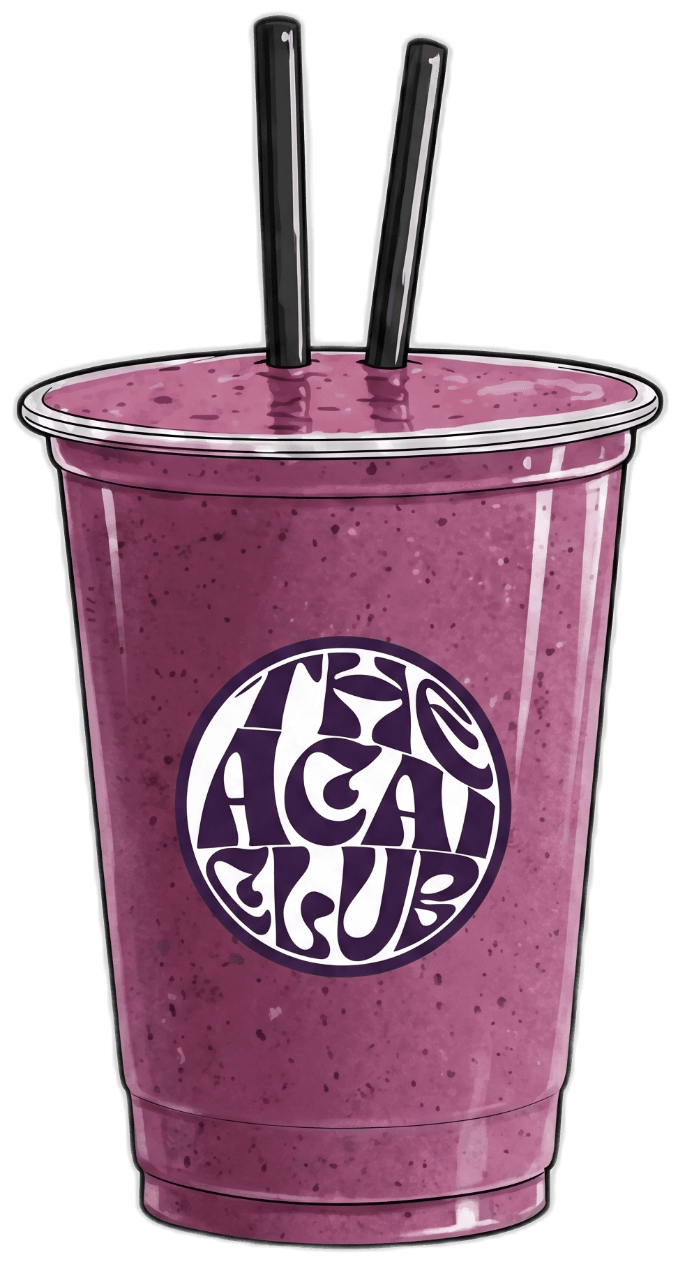 FORTALEZA açaí smoothie — Açaí + strawberry + milk